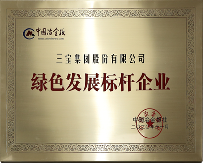 綠色發(fā)展標桿企業(yè)